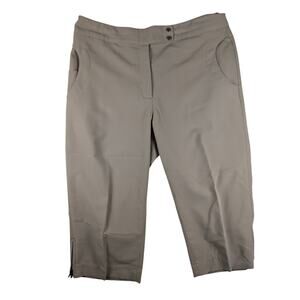 Monterey‎ Club Women's Golf Capris  Khaki size 14 Stretchy